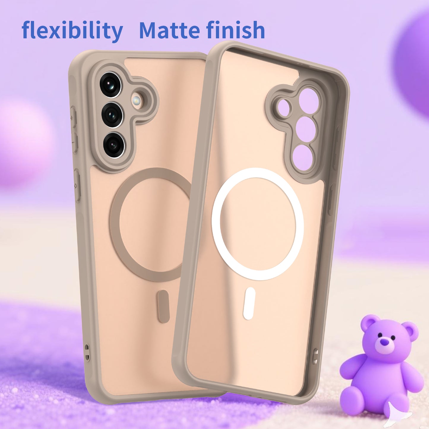 MagSafe hoesje voor Samsung Galaxy A37 5G, Techsuit, HaloFrost II, Goud