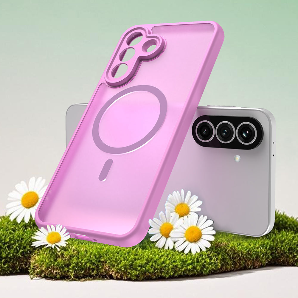 MagSafe Hülle für Samsung Galaxy A37 5G, Techsuit, HaloFrost II, Rosa