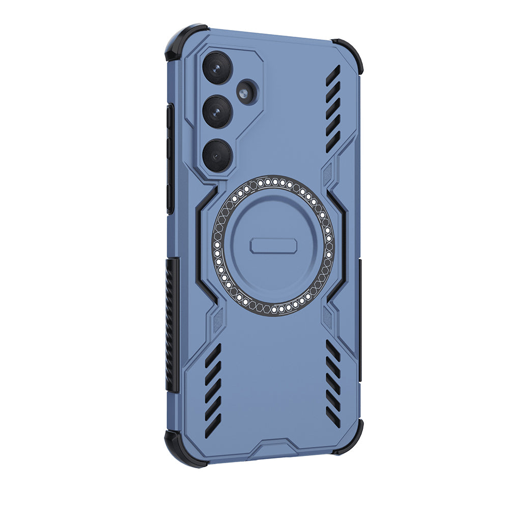 MagSafe-Hülle für Samsung Galaxy A55 5G A556, Techsuit, ArmorMag, Blau