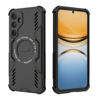 MagSafe-Hülle für Samsung Galaxy A55 5G A556, Techsuit, ArmorMag, Schwarz