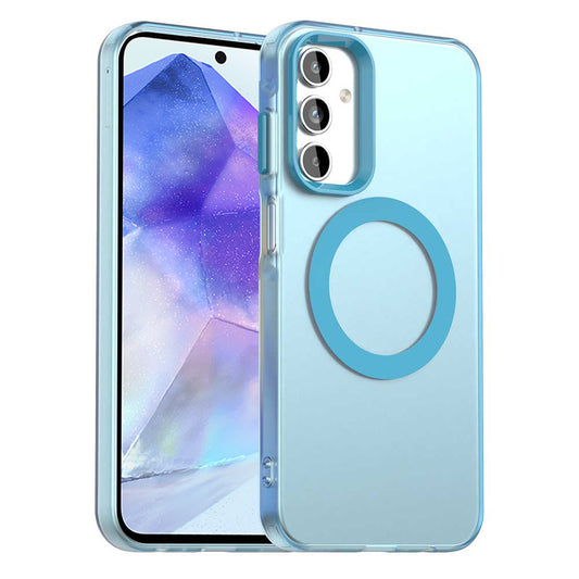 MagSafe-Hülle für Samsung Galaxy A55 5G A556, Techsuit, CandyCase, Blau