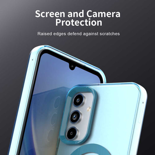 MagSafe-Hülle für Samsung Galaxy A55 5G A556, Techsuit, CandyCase, Blau