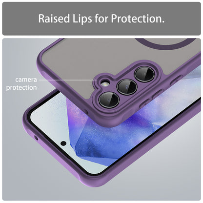 MagSafe Case for Samsung Galaxy A55 5G A556, Techsuit, HaloFrost II, Purple