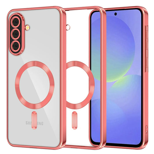 Coque MagSafe pour Samsung Galaxy A56 A566 / A36 A366, Techsuit, Luxury Crystal, Rouge