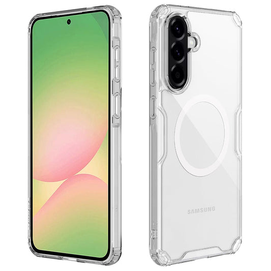 Coque MagSafe pour Samsung Galaxy A56 A566, Nillkin, Nature Pro, Blanche