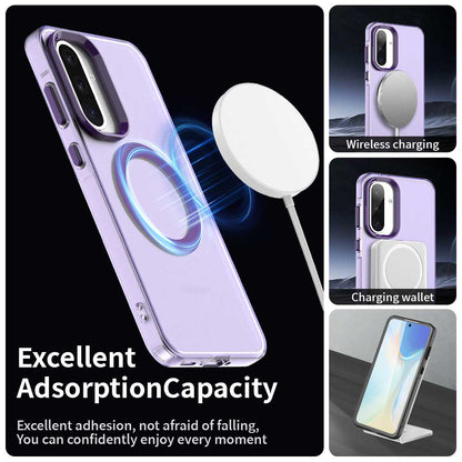 Coque MagSafe pour Samsung Galaxy A56 A566, Techsuit, CandyCase, Violet