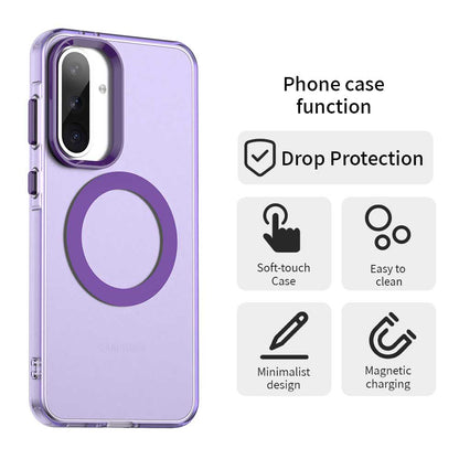 Coque MagSafe pour Samsung Galaxy A56 A566, Techsuit, CandyCase, Violet