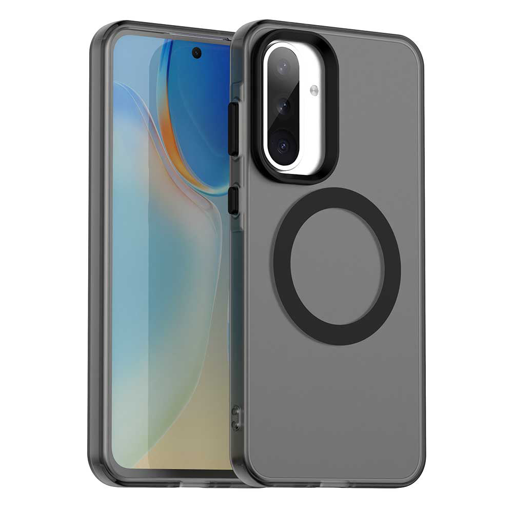 Coque MagSafe pour Samsung Galaxy A56 A566, Techsuit, CandyCase, Noire