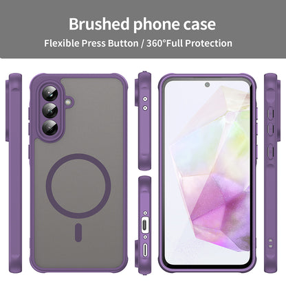 Coque MagSafe pour Samsung Galaxy A56 A566, Techsuit, HaloFrost II, Violet