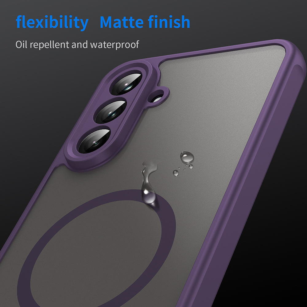 Coque MagSafe pour Samsung Galaxy A56 A566, Techsuit, HaloFrost II, Violet