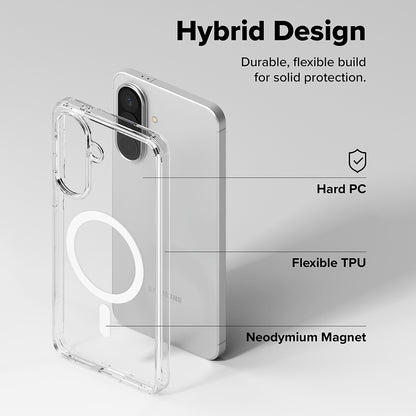 Coque MagSafe pour Samsung Galaxy A57 5G, Ringke, Fusion, Transparente