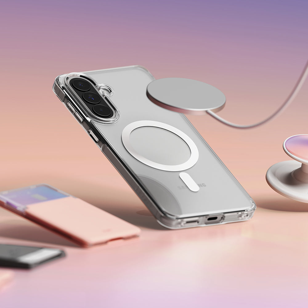 Coque MagSafe pour Samsung Galaxy A57 5G, Ringke, Fusion, Transparente