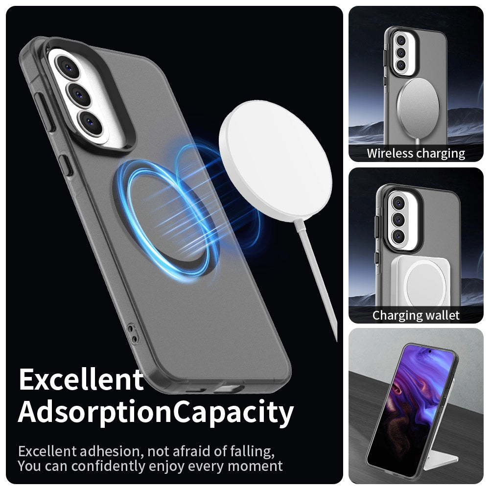 MagSafe Hülle für Samsung Galaxy A57 5G, Techsuit, CandyCase, Schwarz