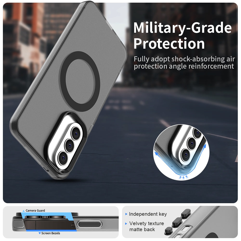 MagSafe Hülle für Samsung Galaxy A57 5G, Techsuit, CandyCase, Schwarz