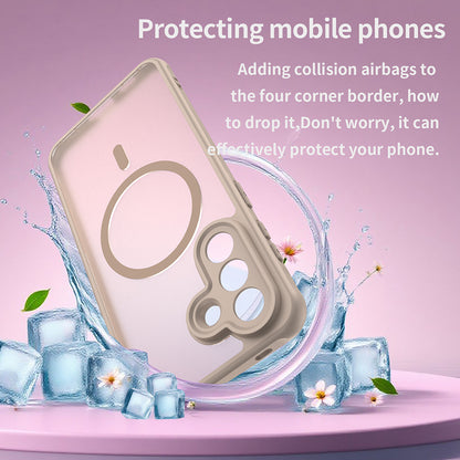 MagSafe Hülle für Samsung Galaxy A57 5G, Techsuit, HaloFrost II, Gold