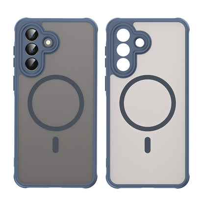 MagSafe hoesje voor Samsung Galaxy A57 5G, Techsuit, HaloFrost II, Marineblauw
