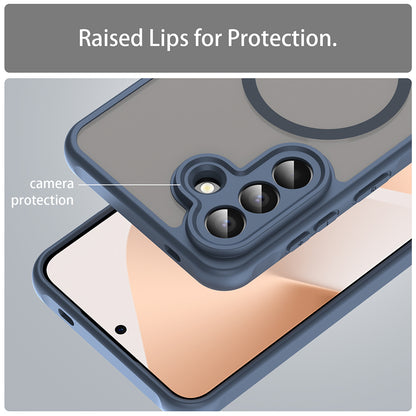 MagSafe hoesje voor Samsung Galaxy A57 5G, Techsuit, HaloFrost II, Marineblauw
