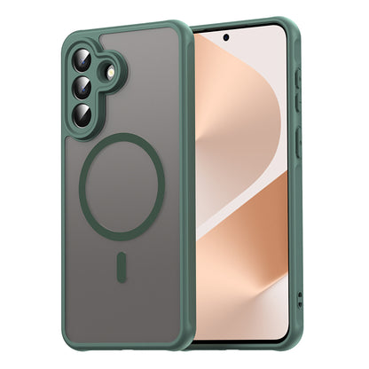 Coque MagSafe pour Samsung Galaxy A57 5G, Techsuit, HaloFrost II, Vert