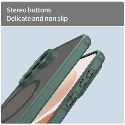 Coque MagSafe pour Samsung Galaxy A57 5G, Techsuit, HaloFrost II, Vert