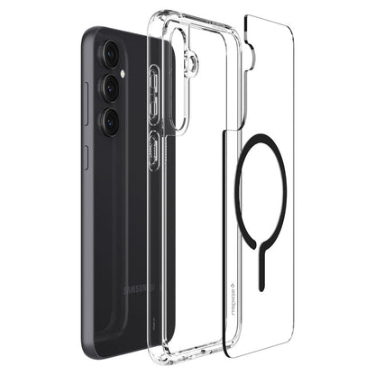 Coque MagSafe pour Samsung Galaxy S23 FE S711, Spigen, Ultra Hybrid OneTap Ring, Transparente