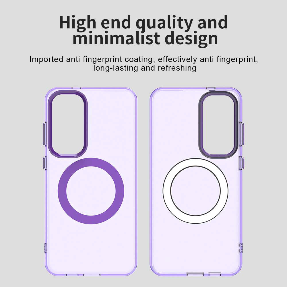 Coque MagSafe pour Samsung Galaxy S23 FE S711, Techsuit, CandyCase, Violet