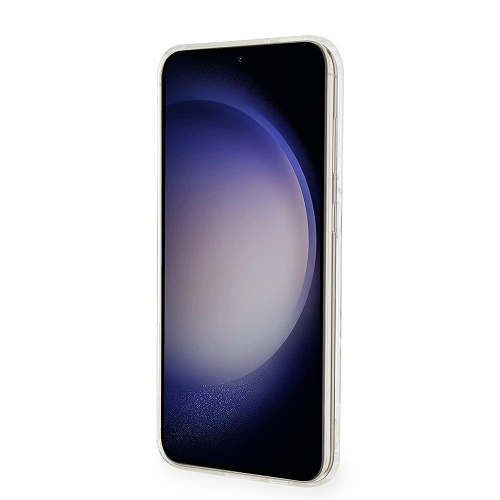 MagSafe hoesje voor Samsung Galaxy S23+ S916, Karl Lagerfeld, IML Ikonik Karl, Transparant