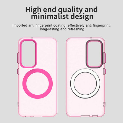 Coque MagSafe pour Samsung Galaxy S23+ S916, Techsuit, CandyCase, Rose