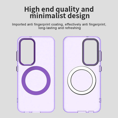 Coque MagSafe pour Samsung Galaxy S23 S911, Techsuit, CandyCase, Violet