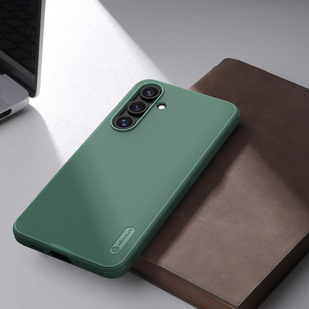 Étui MagSafe pour Samsung Galaxy S24 FE S721, Nillkin, Super Shield Pro, Noir Satiné