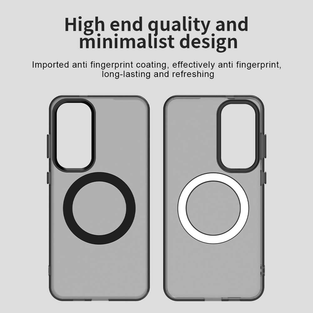 Coque MagSafe pour Samsung Galaxy S24 FE S721, Techsuit, CandyCase, Noire