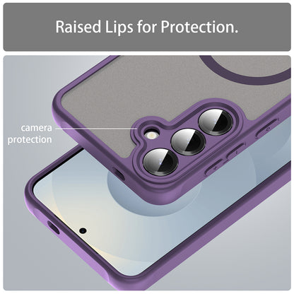 Coque MagSafe pour Samsung Galaxy S24+ S926, Techsuit, HaloFrost II, Violet