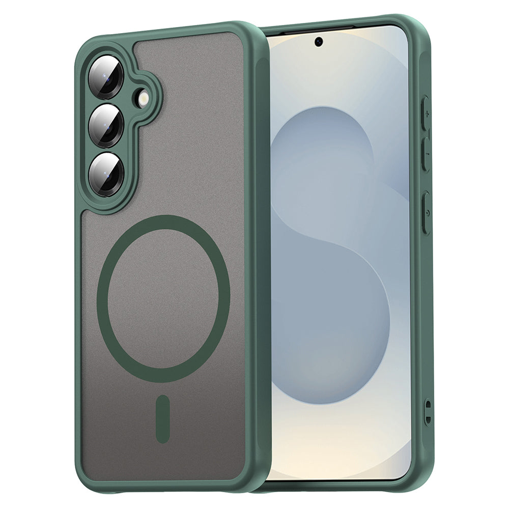 Coque MagSafe pour Samsung Galaxy S24+ S926, Techsuit, HaloFrost II, Vert