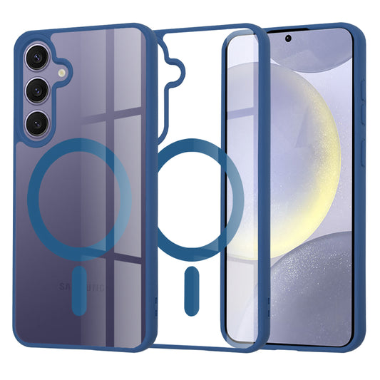 Coque MagSafe pour Samsung Galaxy S24+ S926, Techsuit, Pro, Bleue