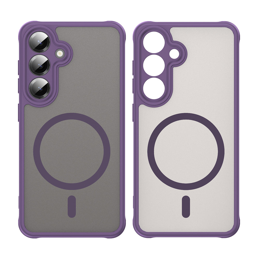 Coque MagSafe pour Samsung Galaxy S24 S921, Techsuit, HaloFrost II, Violet