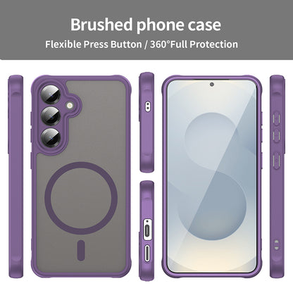 Coque MagSafe pour Samsung Galaxy S24 S921, Techsuit, HaloFrost II, Violet