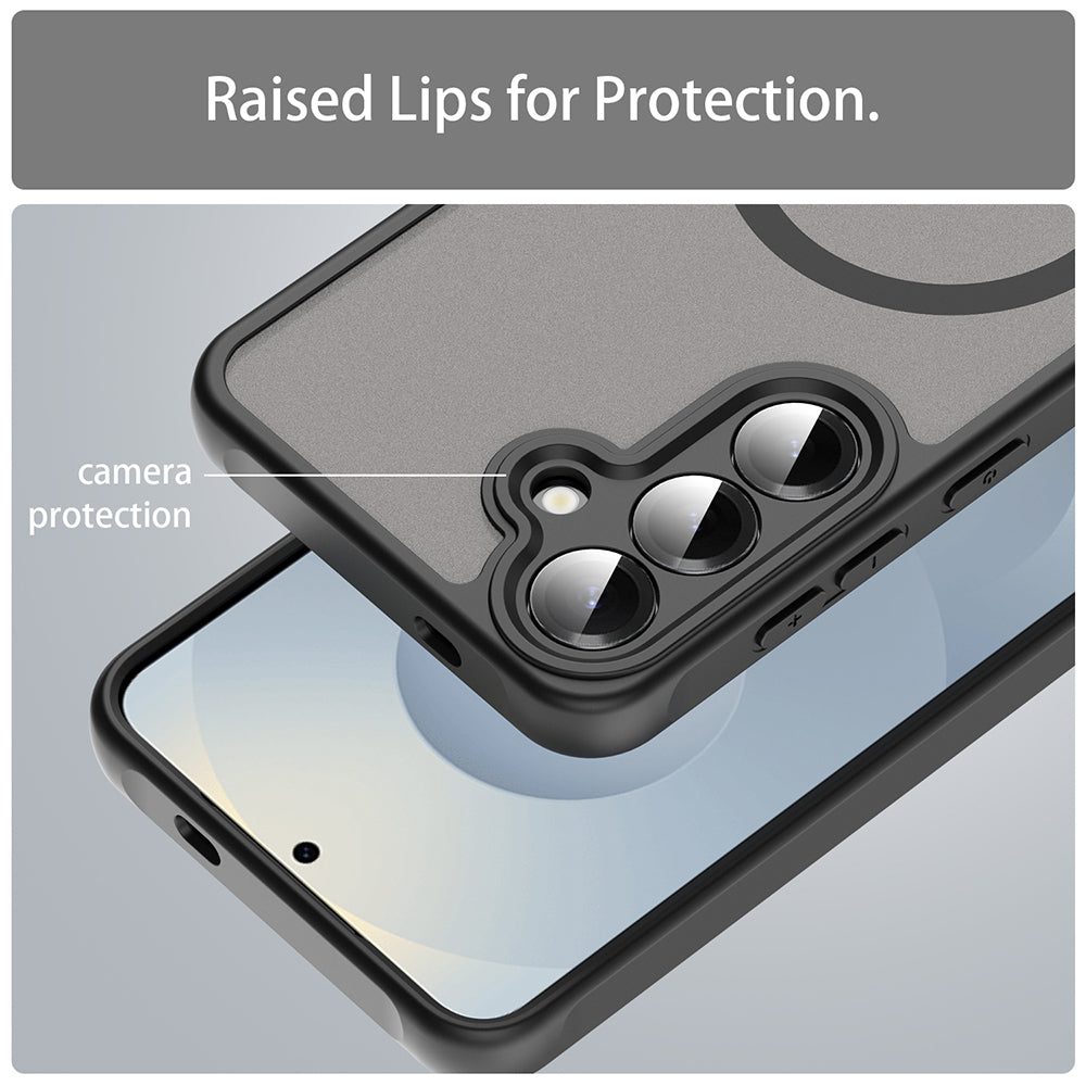 MagSafe-hoesje voor Samsung Galaxy S24 S921, Techsuit, HaloFrost II, Zwart