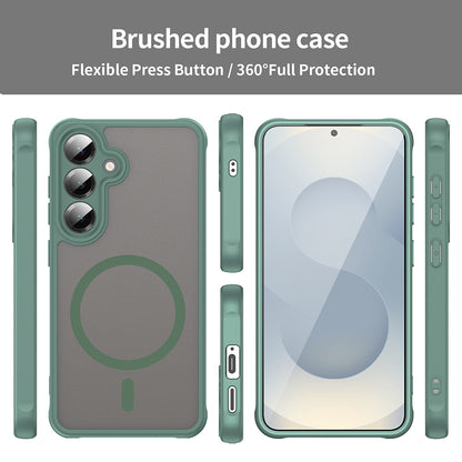 Coque MagSafe pour Samsung Galaxy S24 S921, Techsuit, HaloFrost II, Vert