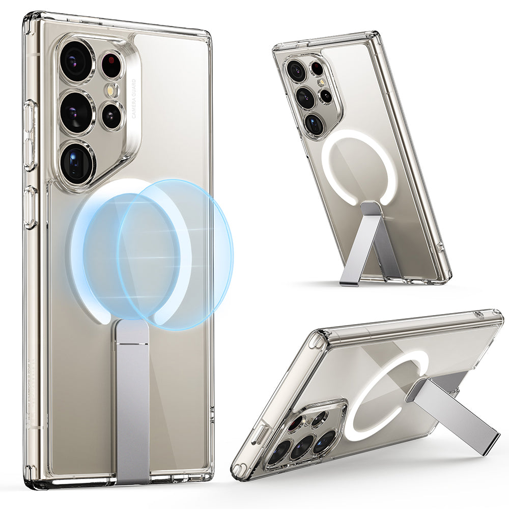Coque MagSafe pour Samsung Galaxy S24 Ultra S928, ESR, Boost Flickstand, Transparente