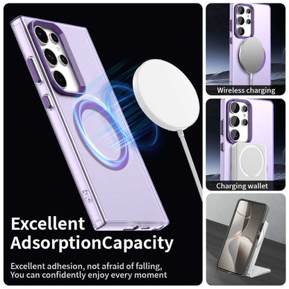 Coque MagSafe pour Samsung Galaxy S24 Ultra S928, Techsuit, CandyCase, Violet