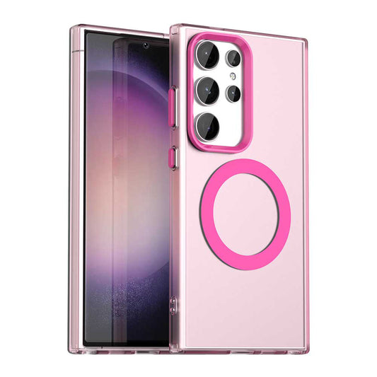 MagSafe-hoes voor Samsung Galaxy S24 Ultra S928, Techsuit, CandyCase, Roze
