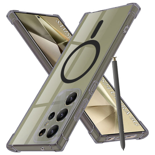 MagSafe-hoesje voor Samsung Galaxy S24 Ultra S928, Techsuit, Schokbestendig Transparant, Getint