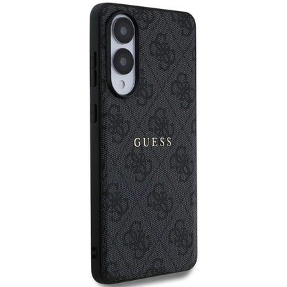 MagSafe Hülle für Samsung Galaxy S25 Edge S937, Guess, 4G Ring Classic Logo, Schwarz