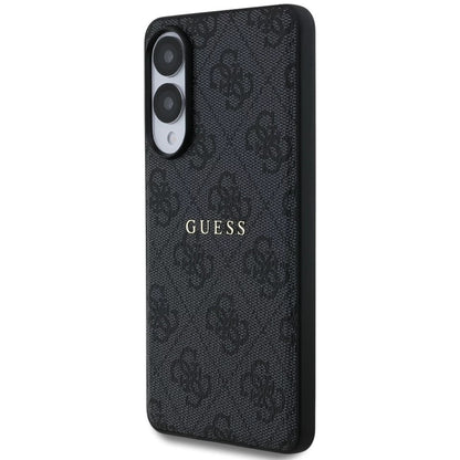 MagSafe Hülle für Samsung Galaxy S25 Edge S937, Guess, 4G Ring Classic Logo, Schwarz
