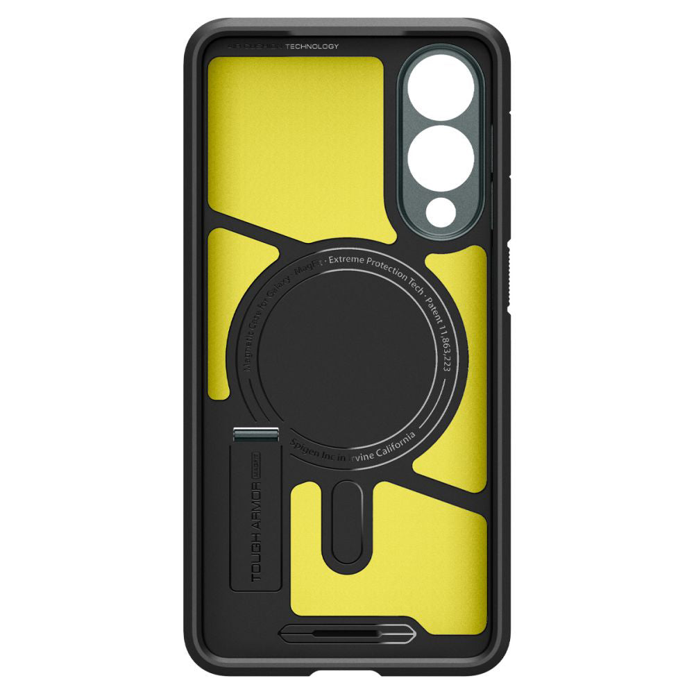 Coque MagSafe pour Samsung Galaxy S25 Edge S937, Spigen, Tough Armor, Vert ACS09424