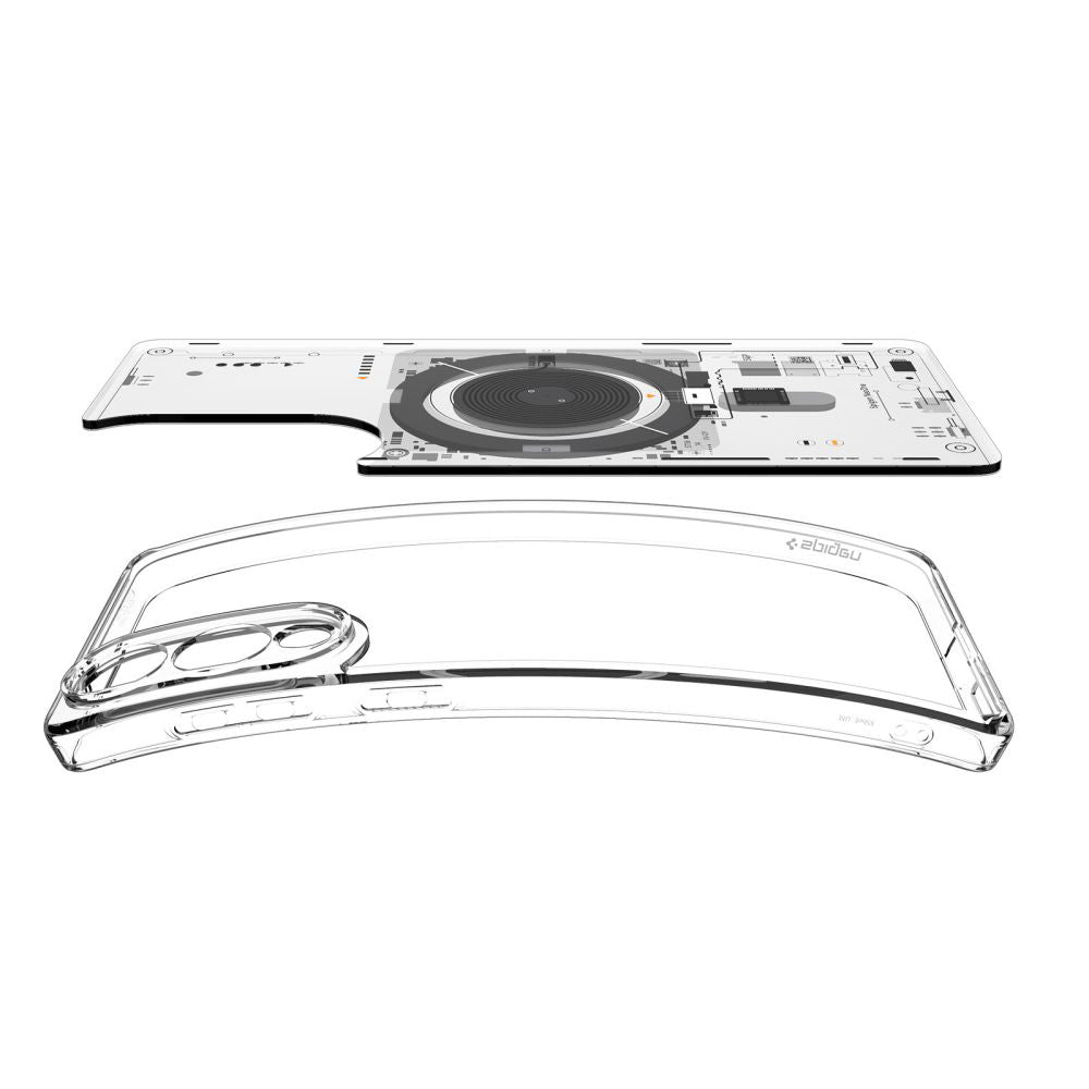 MagSafe hoesje voor Samsung Galaxy S25 Edge S937, Spigen, Ultra Hybrid Neo One, Transparant ACS09416
