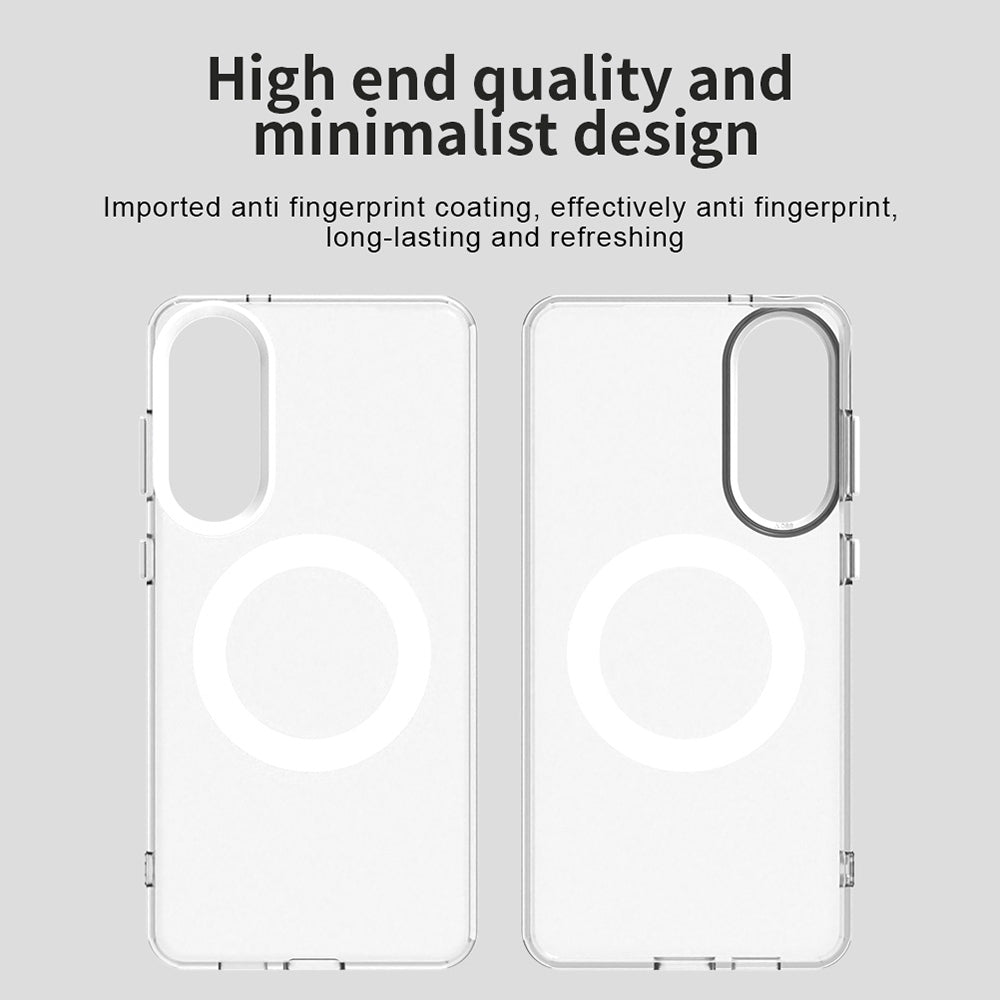 Coque MagSafe pour Samsung Galaxy S25 Edge S937, Techsuit, CandyCase, Blanche