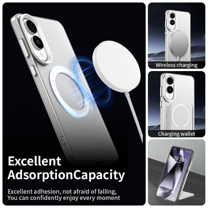 Coque MagSafe pour Samsung Galaxy S25 Edge S937, Techsuit, CandyCase, Blanche