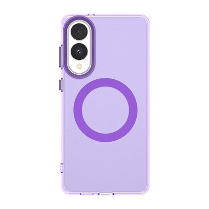 Coque MagSafe pour Samsung Galaxy S25 Edge S937, Techsuit, CandyCase, Violet