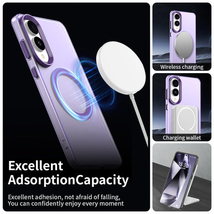 Coque MagSafe pour Samsung Galaxy S25 Edge S937, Techsuit, CandyCase, Violet