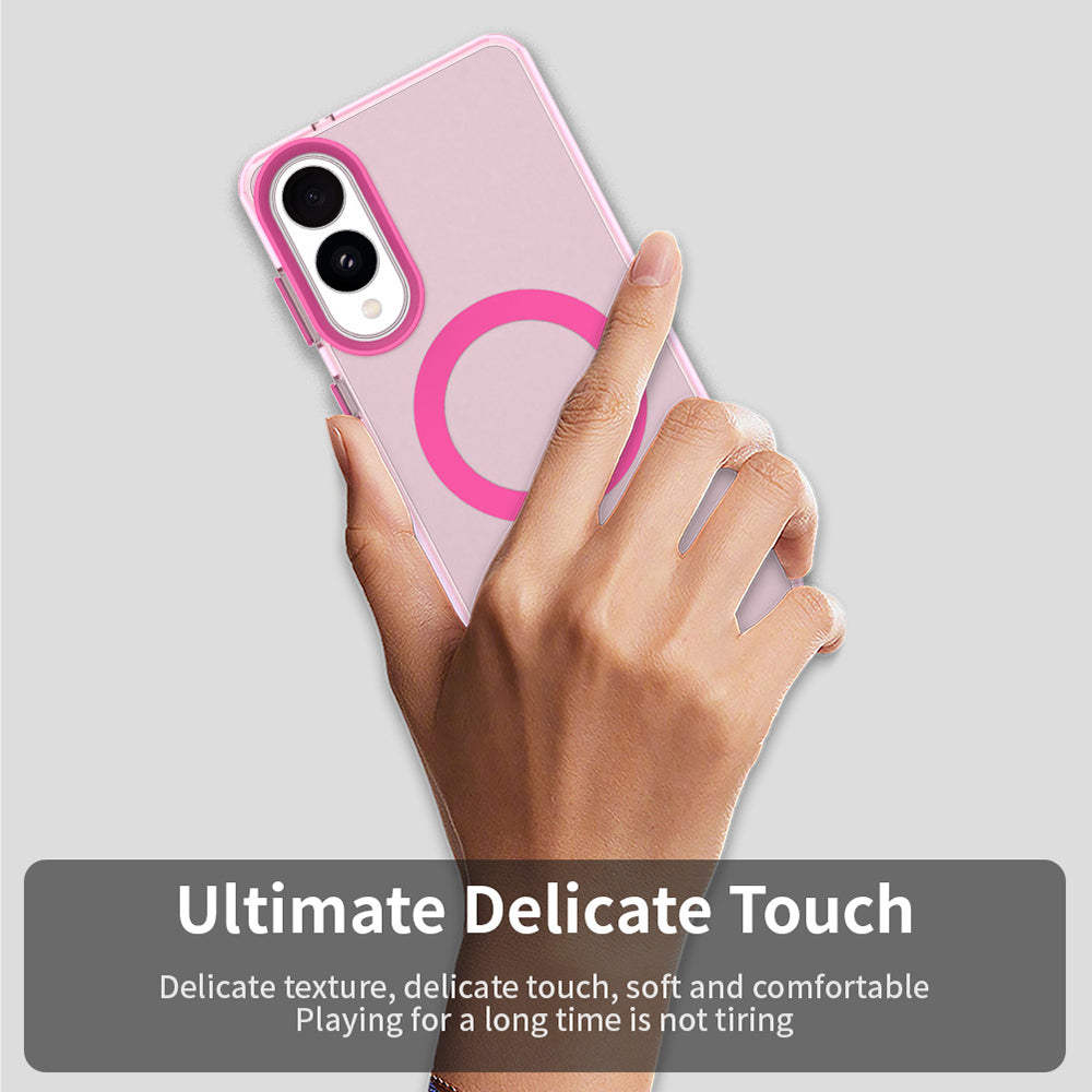 MagSafe-hoes voor Samsung Galaxy S25 Edge S937, Techsuit, CandyCase, Roze